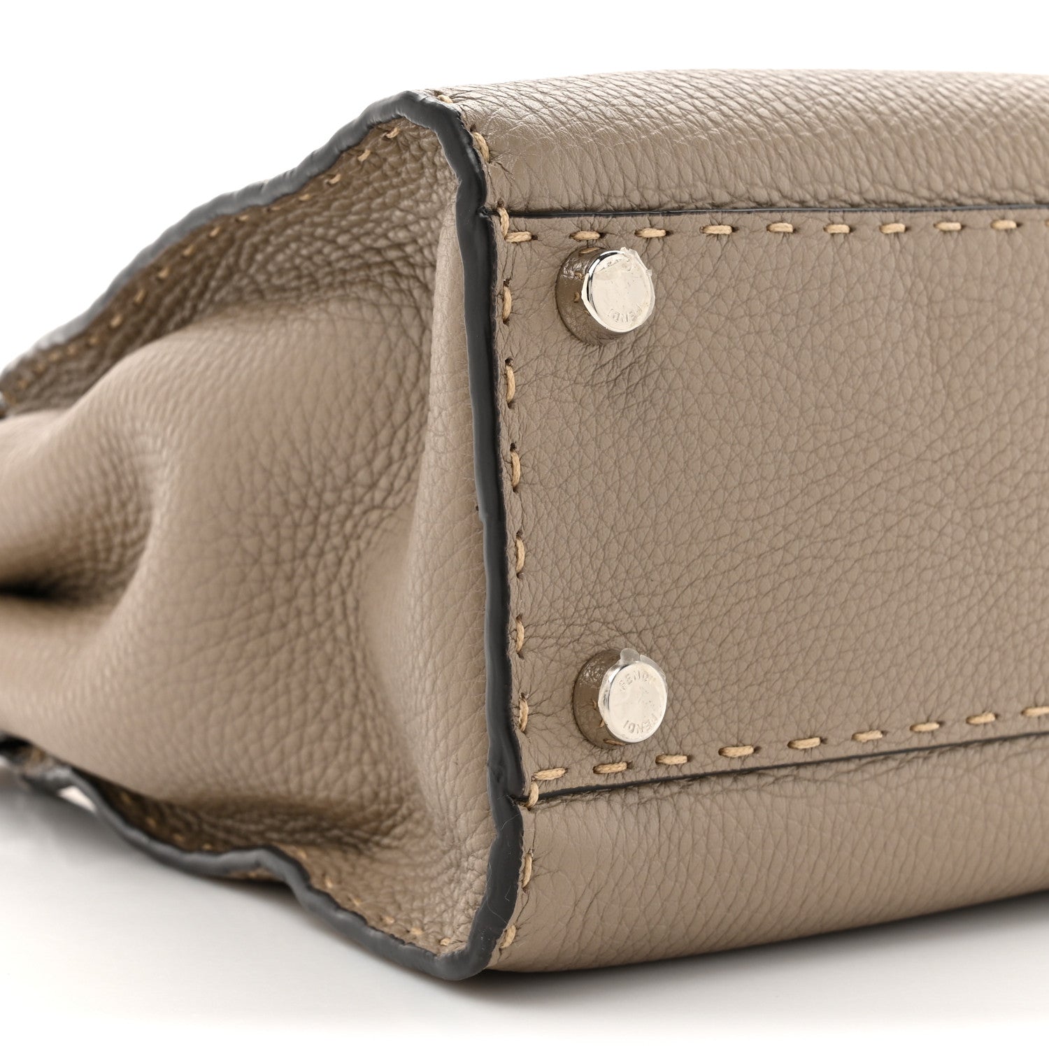 Fendi Cuoio Romano Selleria Medium Peekaboo Iconic Satchel Corda 11 of 13