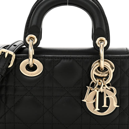 Christian Dior Lambskin Cannage Micro Lady D-Joy Black 8 of 13