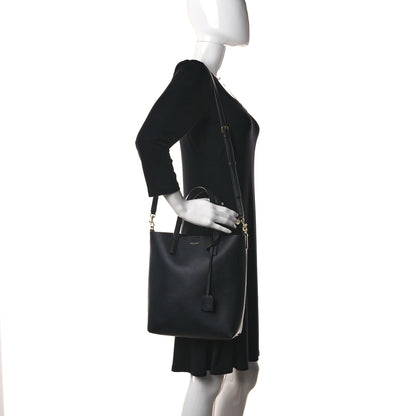 Saint Laurent Calfskin Toy Shopping Tote Black 2 of 10