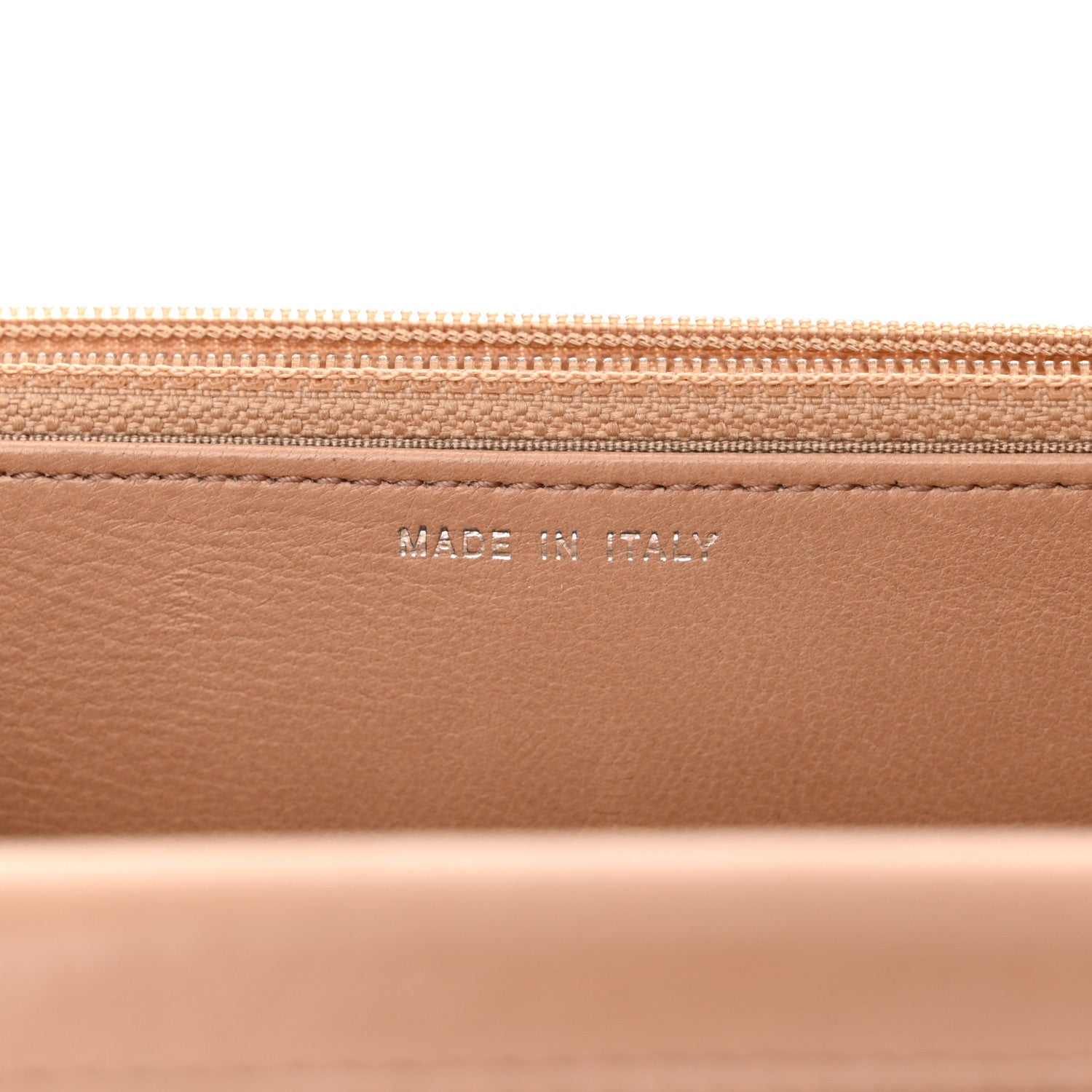 Chanel Calfskin Diamond Stitch Wallet On Chain WOC Beige 7 of 12