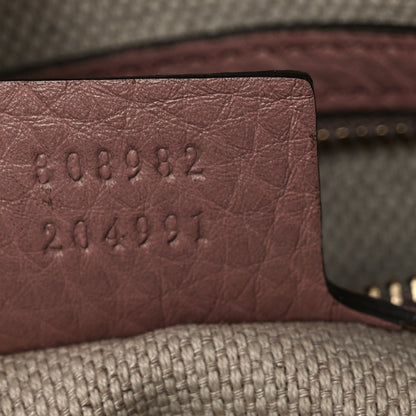 Gucci Pebbled Calfskin Medium Soho Chain Shoulder Bag Dark Cipria 7 of 14