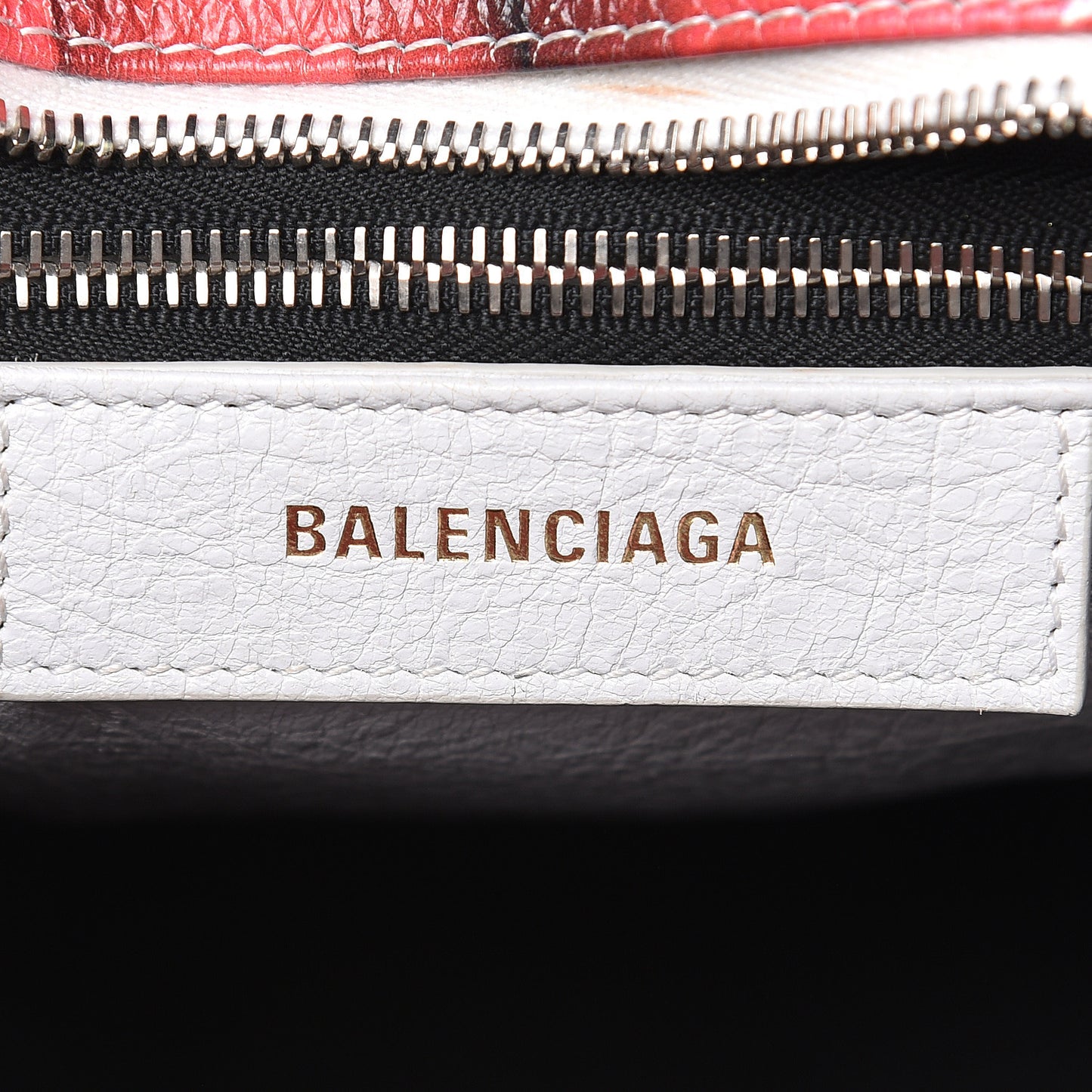 Agneau Arena Bazar Campaign Shopper Tote XS White Red Green