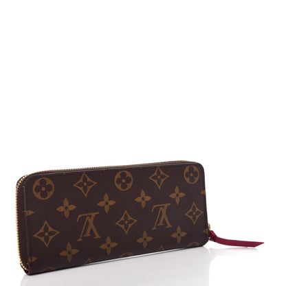 Louis Vuitton Monogram Clemence Wallet Fuchsia 3 of 9