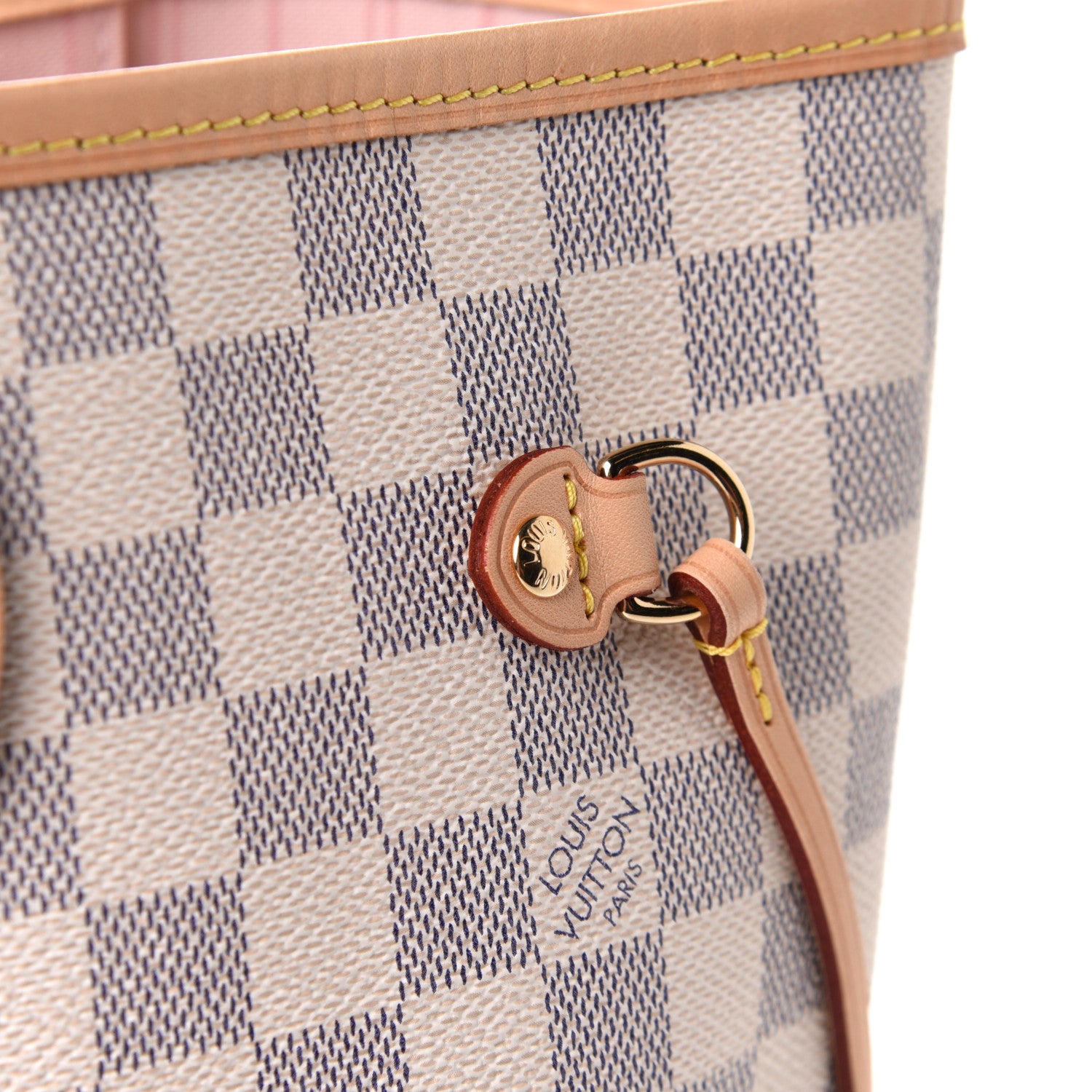 Louis Vuitton Damier Azur Neo Neverfull MM Rose Ballerine 11 of 12