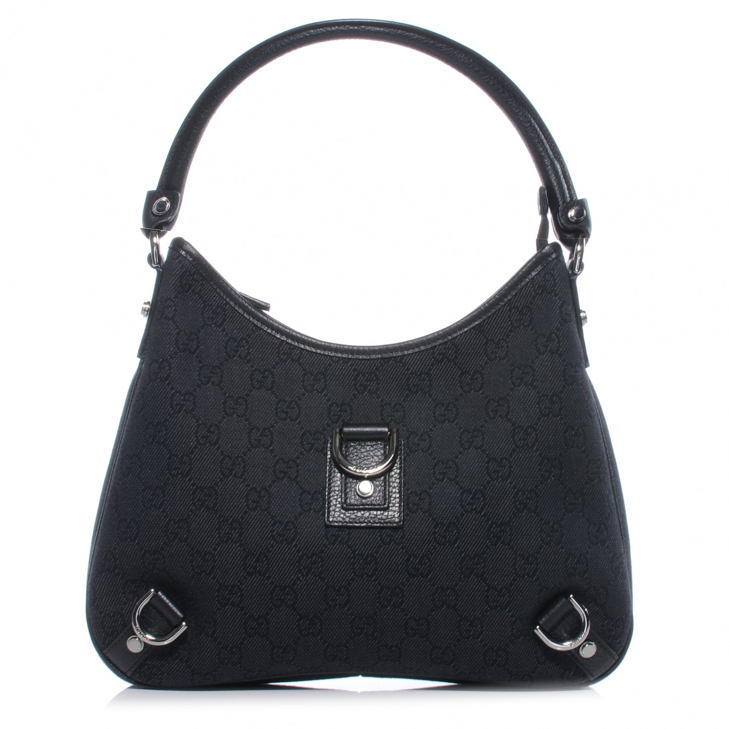 Monogram Small Abbey Hobo Black
