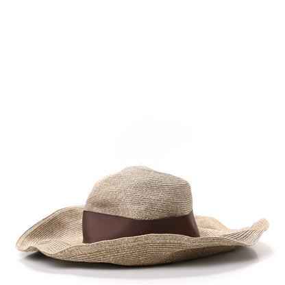 Gucci Straw Wide Brim Hat M Brown 3 of 5