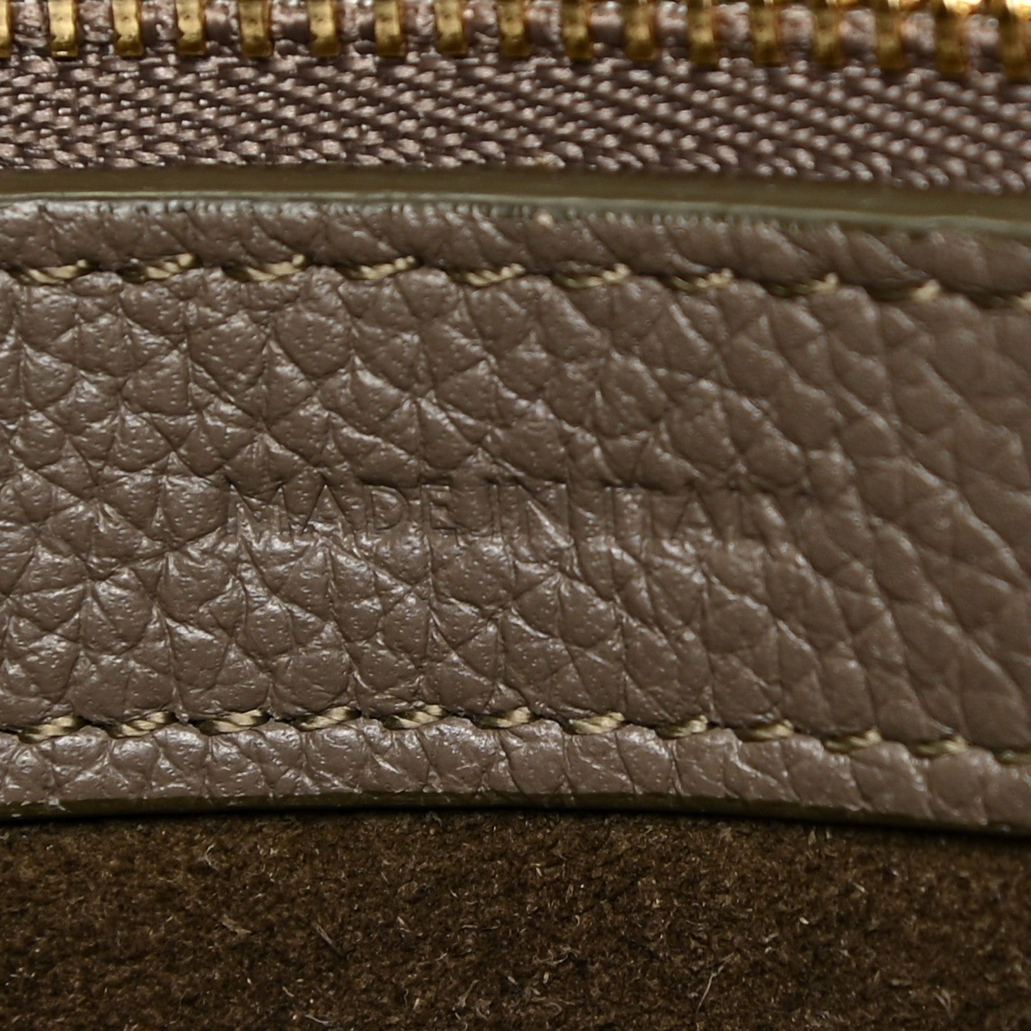 Celine Soft Grained Calfskin Medium Belt Cabas Phantom Taupe 6 of 17