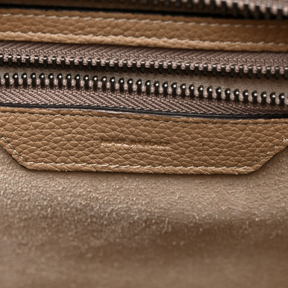 Celine Drummed Calfskin Micro Luggage Dune 7 of 11