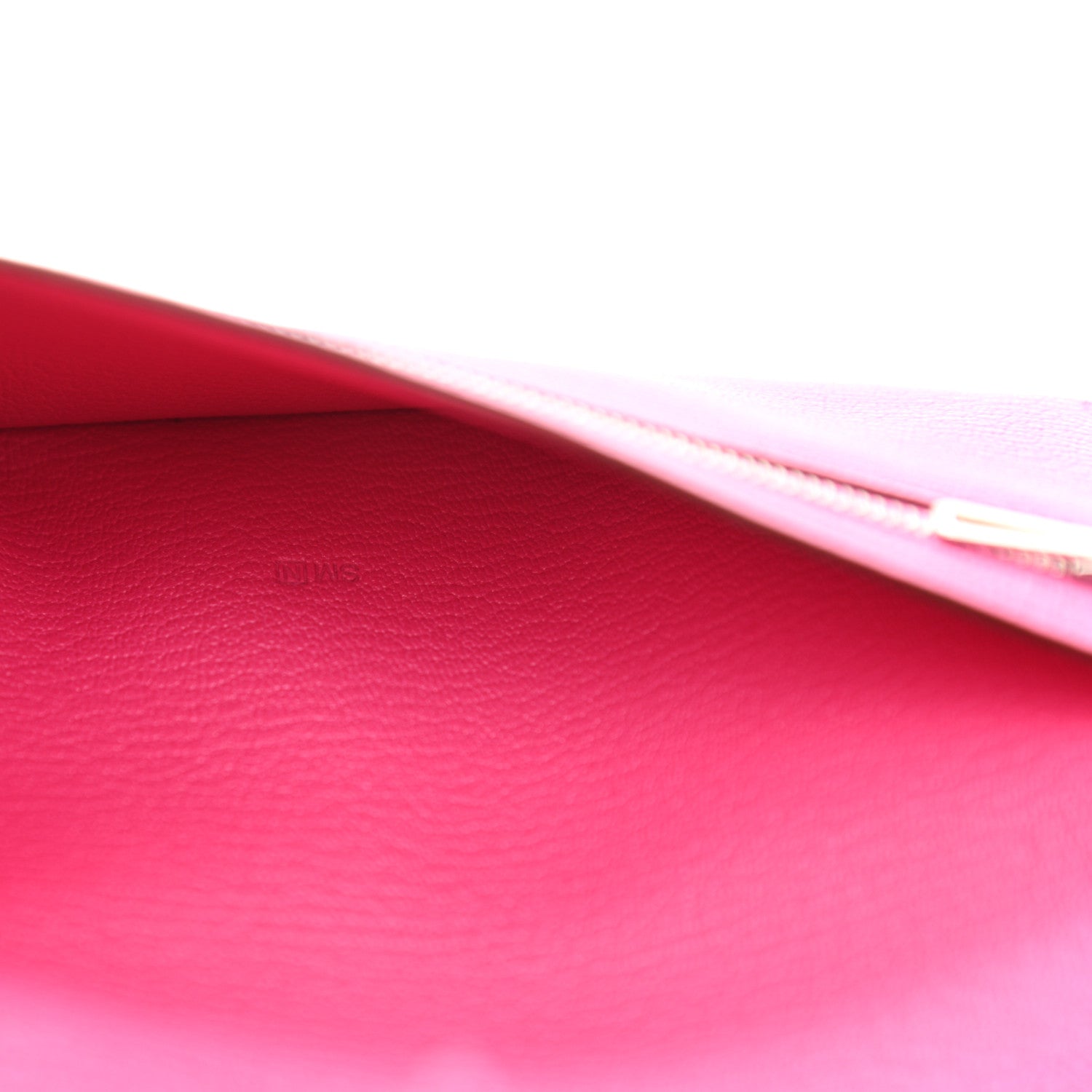 Hermes Chevre Mysore Bi-Color Bearn Gusset Wallet Etoupe Rose Shocking 7 of 7