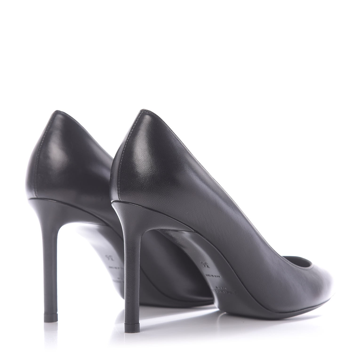 Saint Laurent Calfskin Anja 85 Pumps 36 Black 4 of 10