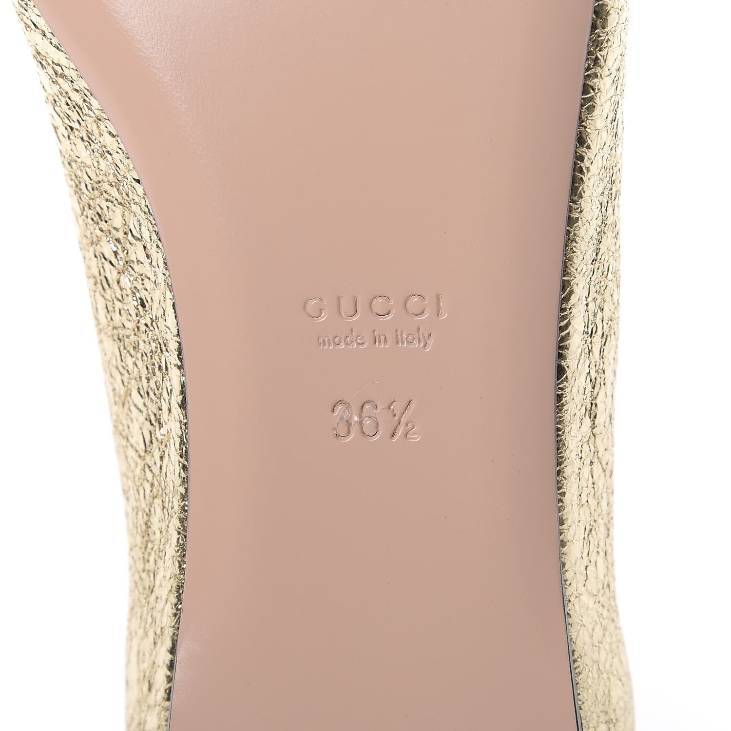 Gucci Galassia GG Marmont Fringe Flats 36.5 Platino 6 of 8