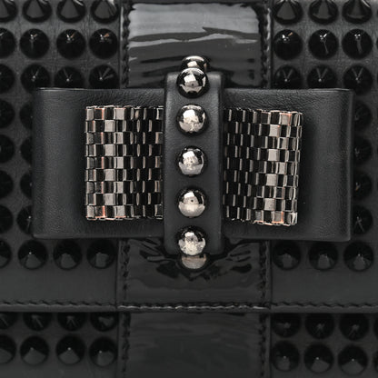 Christian Louboutin Calfskin Spikes Sweety Charity Crossbody Bag Black 7 of 12