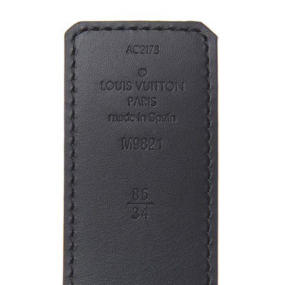 Louis Vuitton Calfskin Monogram 40mm LV Initiales Reversible Belt 85 34 Black 6 of 7