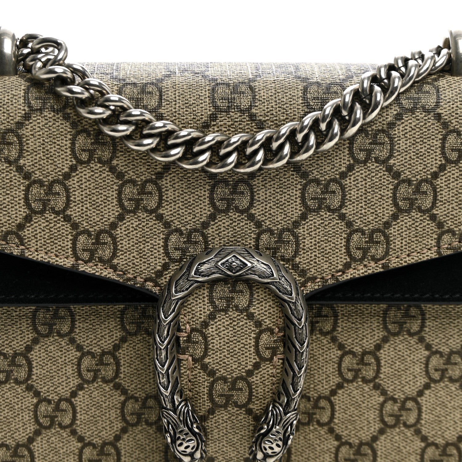 Gucci GG Supreme Monogram Mini Dionysus Shoulder Bag Black 7 of 10