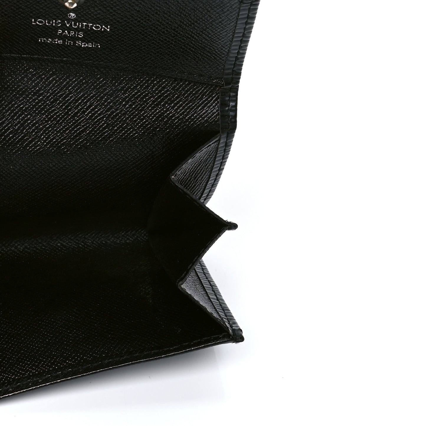 Epi Porte-Monnaie Simple Coin Purse Black