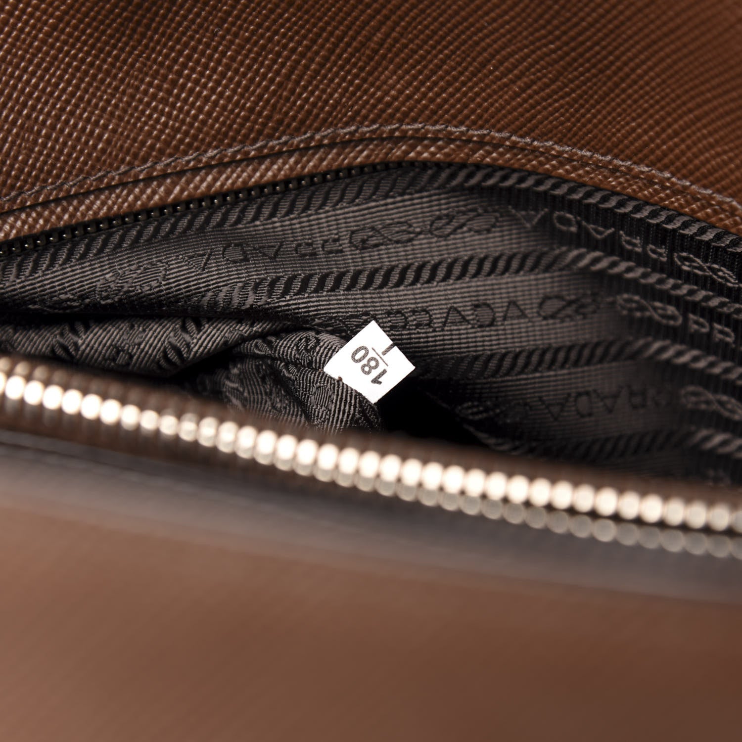 Prada Saffiano Cuir Twin Tote Cacao 7 of 15