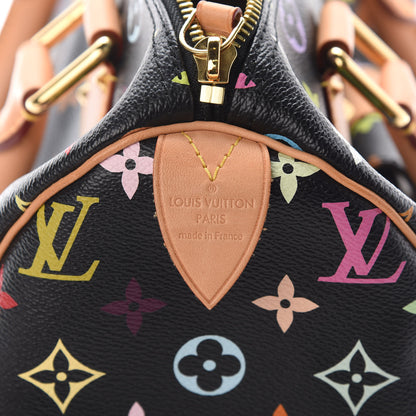 Louis Vuitton Monogram Multicolor Speedy 30 Black 6 of 9
