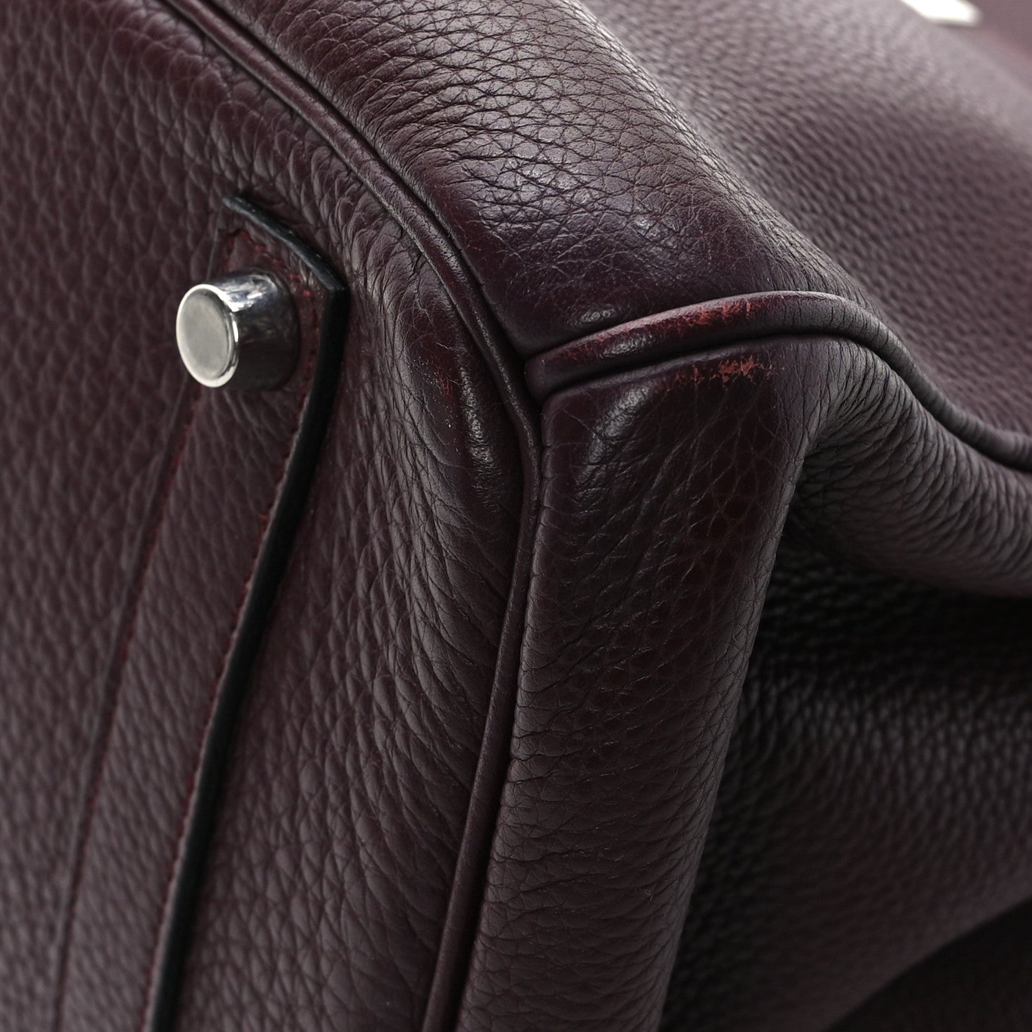 Hermes Taurillon Clemence BIRKIN 35 Prune 9 of 11