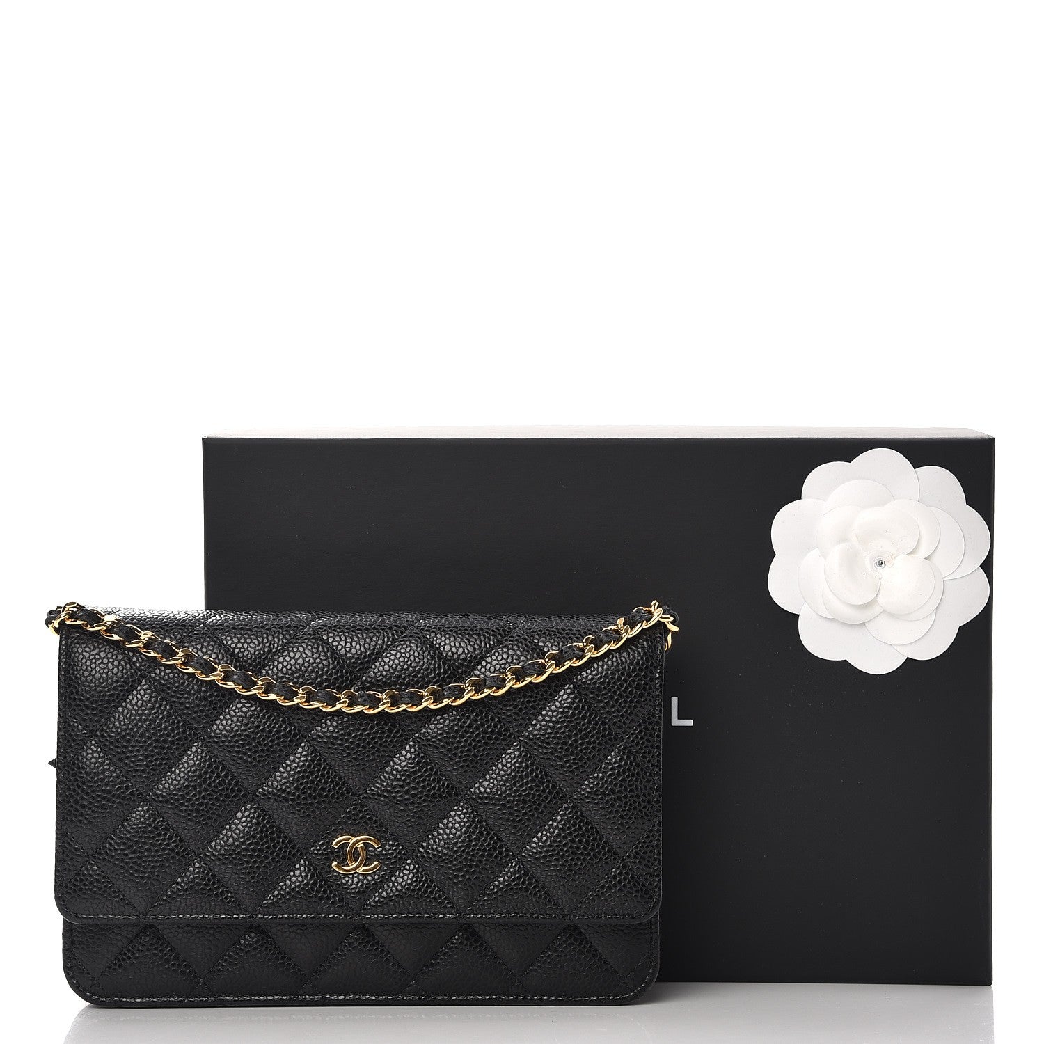 Chanel Caviar Quilted Wallet On Chain WOC Black 9 of 9