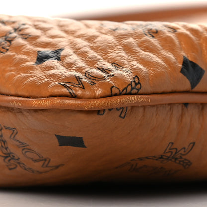 MCM Visetos Rabbit Crossbody Pouch Cognac 9 of 10