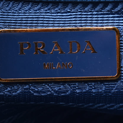 Prada Saffiano Small Galleria Double Zip Tote Bluette 6 of 8