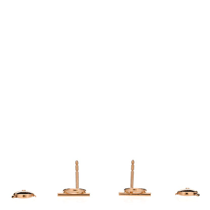 Hermes 18K Rose Gold PM Echappee Earrings 3 of 5