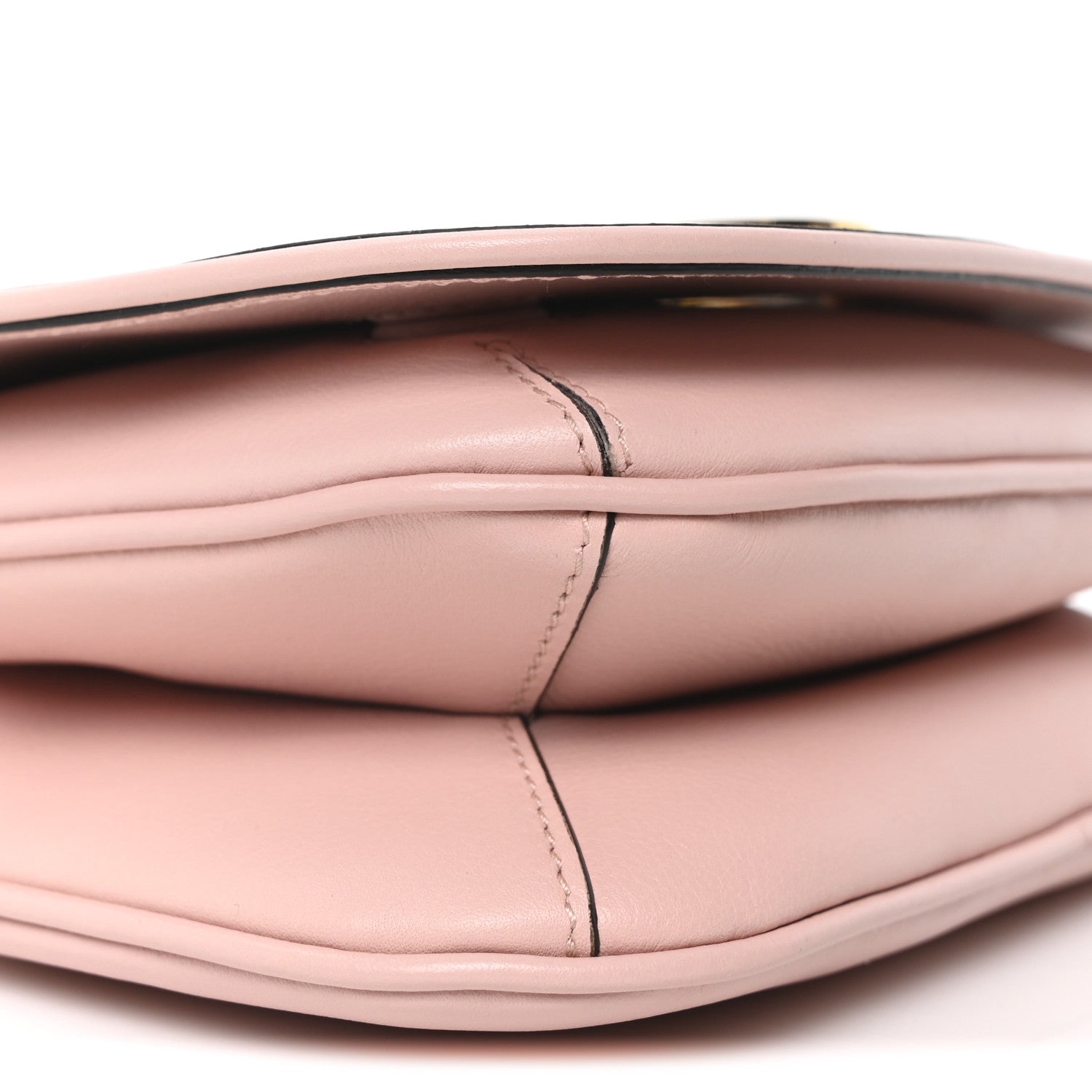 Gucci Roxy Calfskin Web Mini Blondie Shoulder Bag Powder Pink 9 of 10