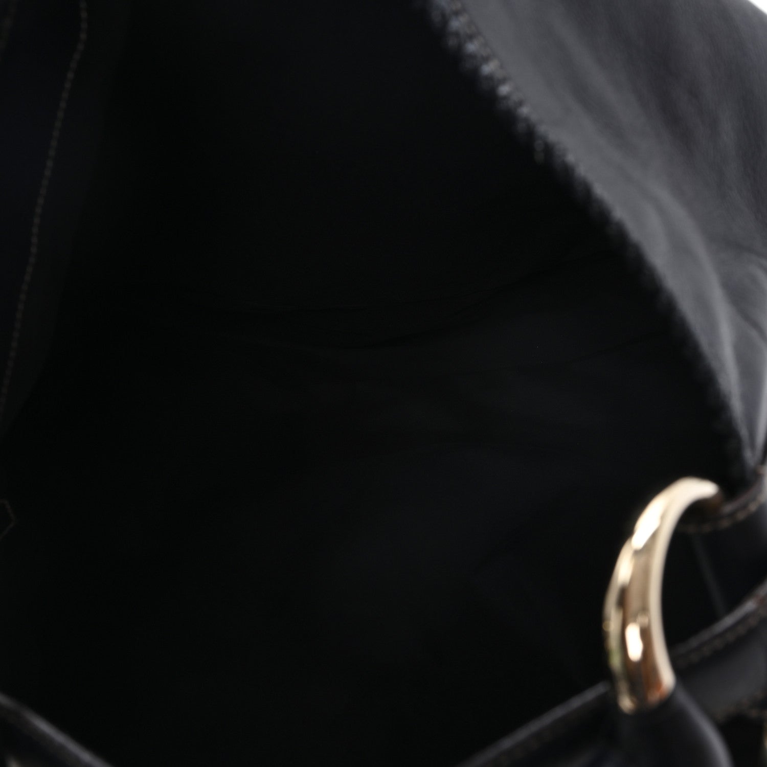 Gucci Calfskin Large Horsebit Chain Hobo Black 4 of 10