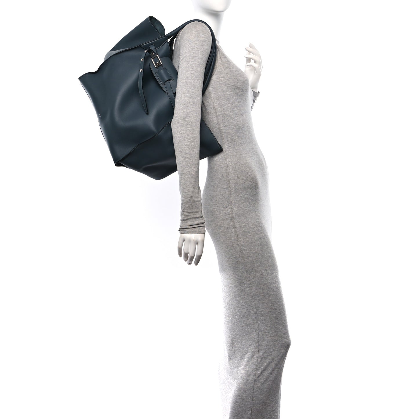 Smooth Calfskin Medium Big Bag Slate Blue