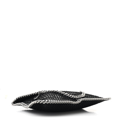 Stella McCartney Patent Net Fold Over Falabella Clutch Black 3 of 8