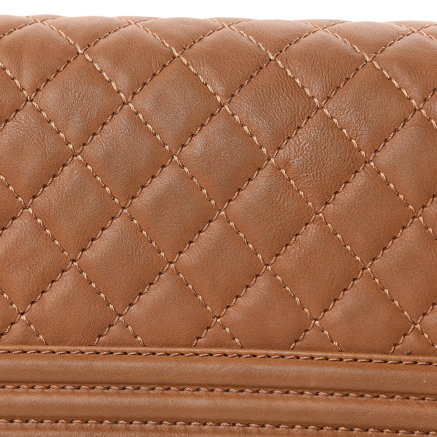 Calfskin Quilted Metal Embellished Paris Dallas Small Boy Flap Beige