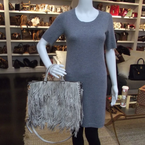 Prada Nappa Fringe Tote Cera 2 of 11
