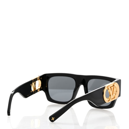 Louis Vuitton Acetate LV Link Square Sunglasses Z1478W Black 4 of 7