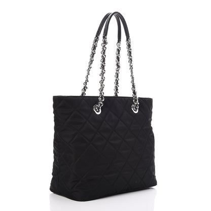 Prada Nylon Tessuto Impuntu Quilted Tote Black 3 of 8