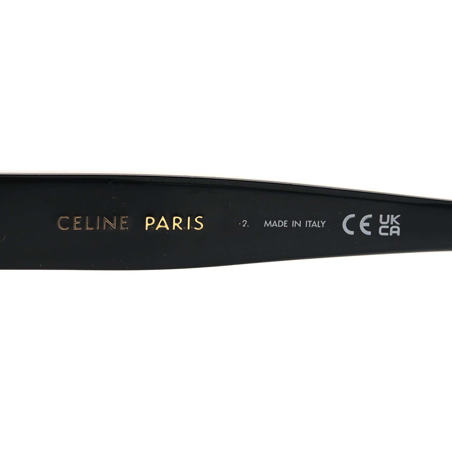Celine Acetate Triomphe 01 Square Sunglasses CL 40222F Black 5 of 9