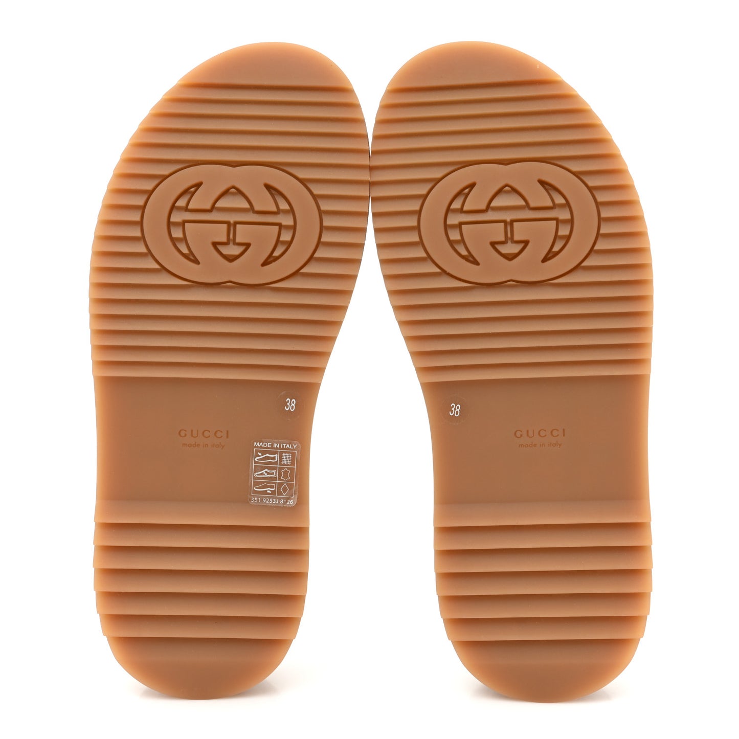 GG Supreme Monogram Water Flora Angelina Platform Slide Sandals 38 Beige White Multicolor