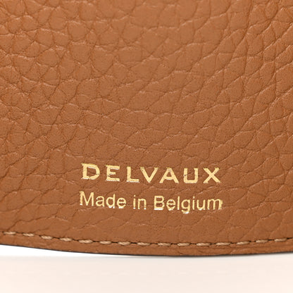 Delvaux Taurillon Soft Presse Trifold Wallet Vegetal 6 of 7