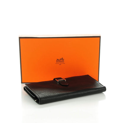 Hermes Chevre Mysore Bearn Tri-Fold Wallet Black 6 of 11