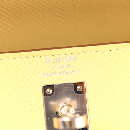 Hermes Epsom Kelly Sellier 25 Jaune Poussin 5 of 12