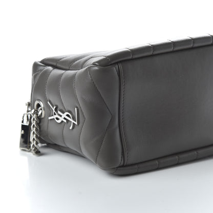 Saint Laurent Calfskin Y Quilted Monogram Small Loulou Bowling Bag Earth 6 of 9