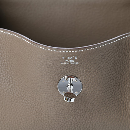Hermes Taurillon Clemence Lindy 30 Etoupe 6 of 10