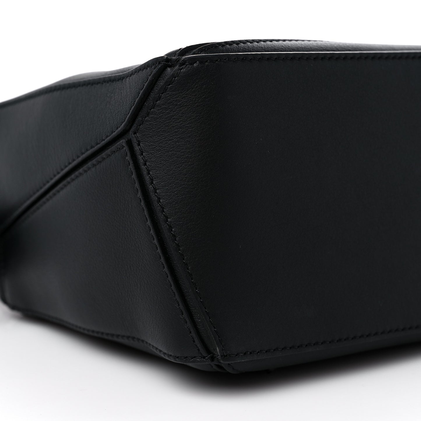 Calfskin Small Puzzle Bag Black