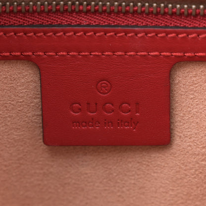 Gucci Calfskin Sylvie Web Small Queen Margaret Top Handle Bag Blue Agata Hibiscus Red Mystic White Sugar Pink 6 of 10