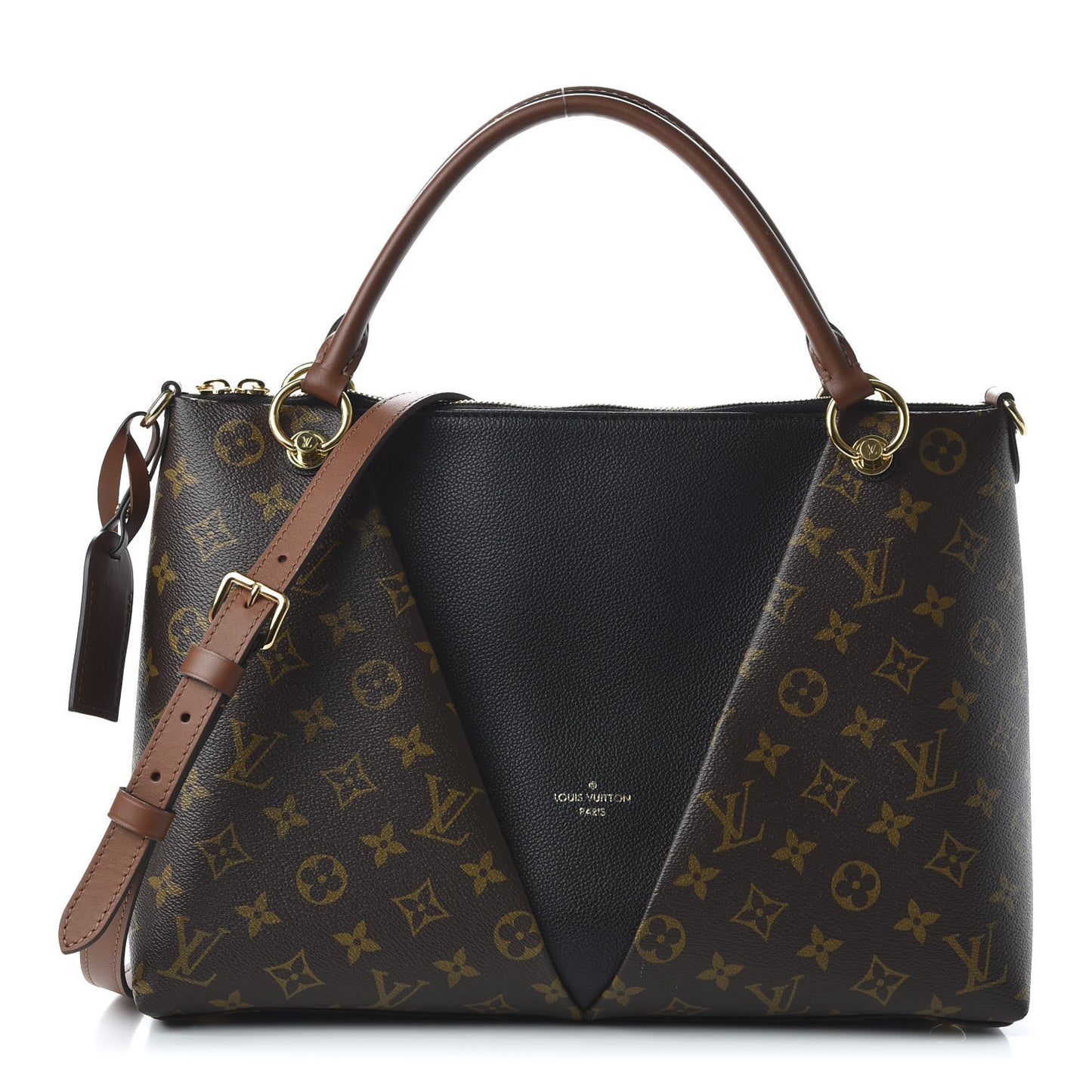 Monogram V Tote MM Black