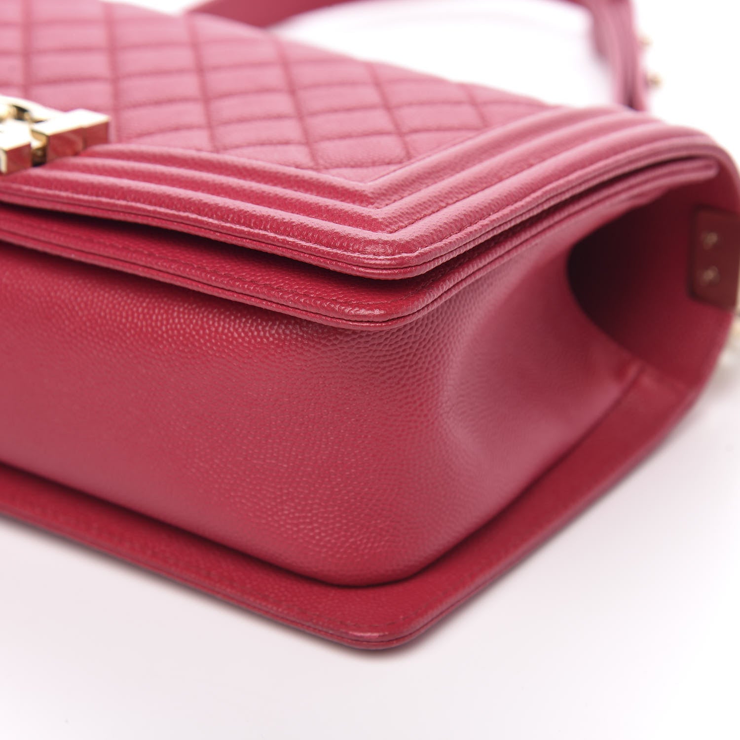 Chanel Caviar Quilted Medium Boy Flap Dark Pink 9 of 12