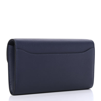 Hermes Evercolor Constance Wallet To Go Bleu Nuit 2 of 4