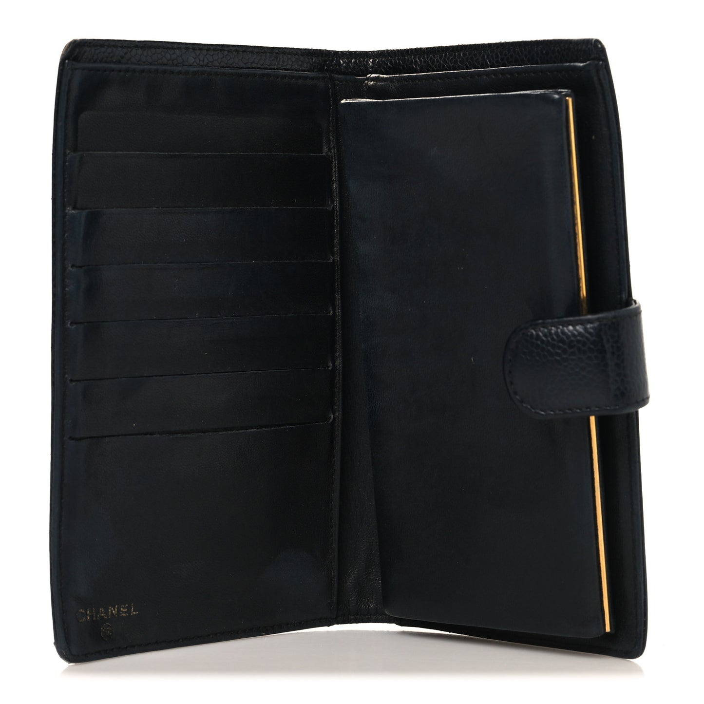 Caviar Timeless CC French Wallet Black