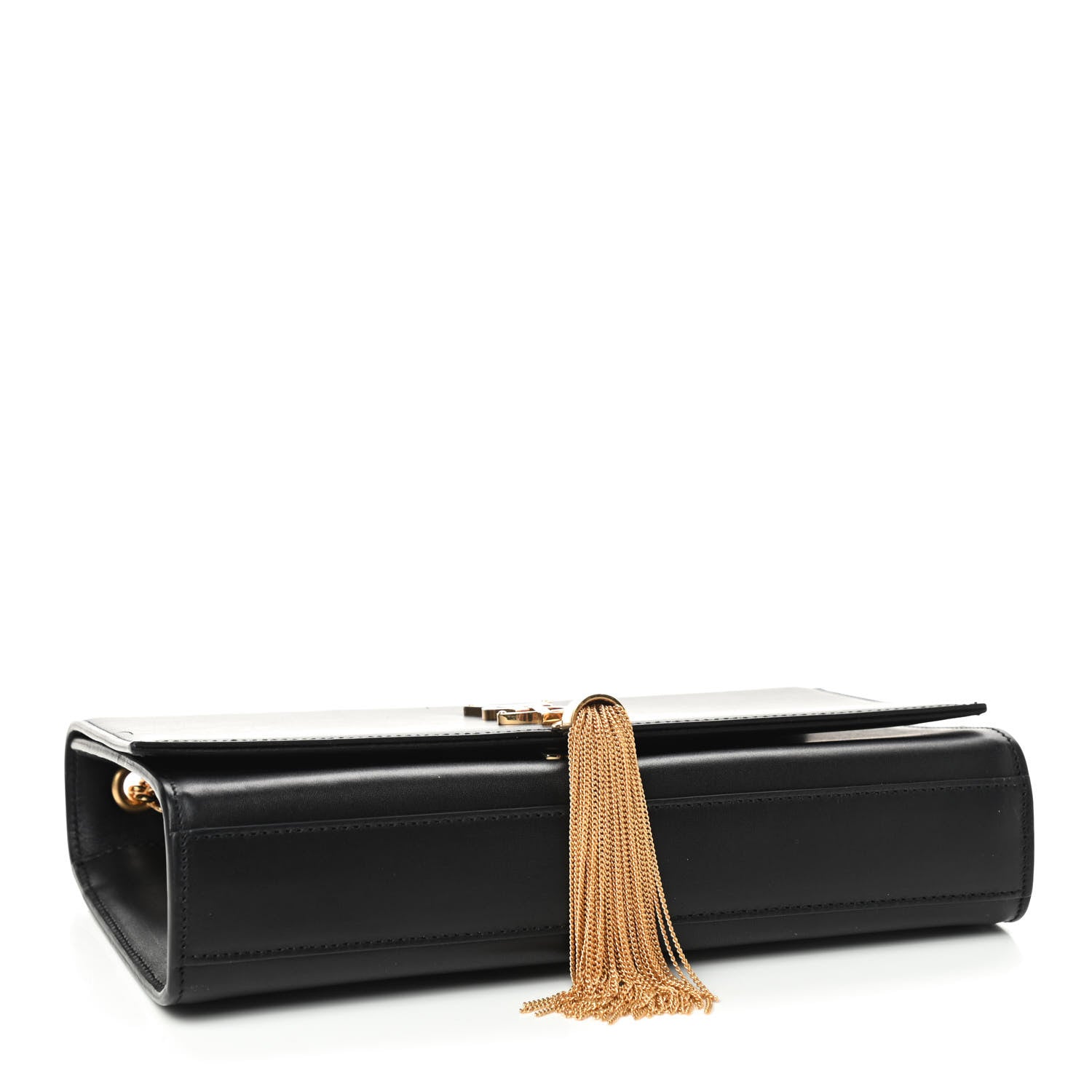 Saint Laurent Smooth Calfskin Medium Classic Monogram Kate Tassel Satchel Black 4 of 8