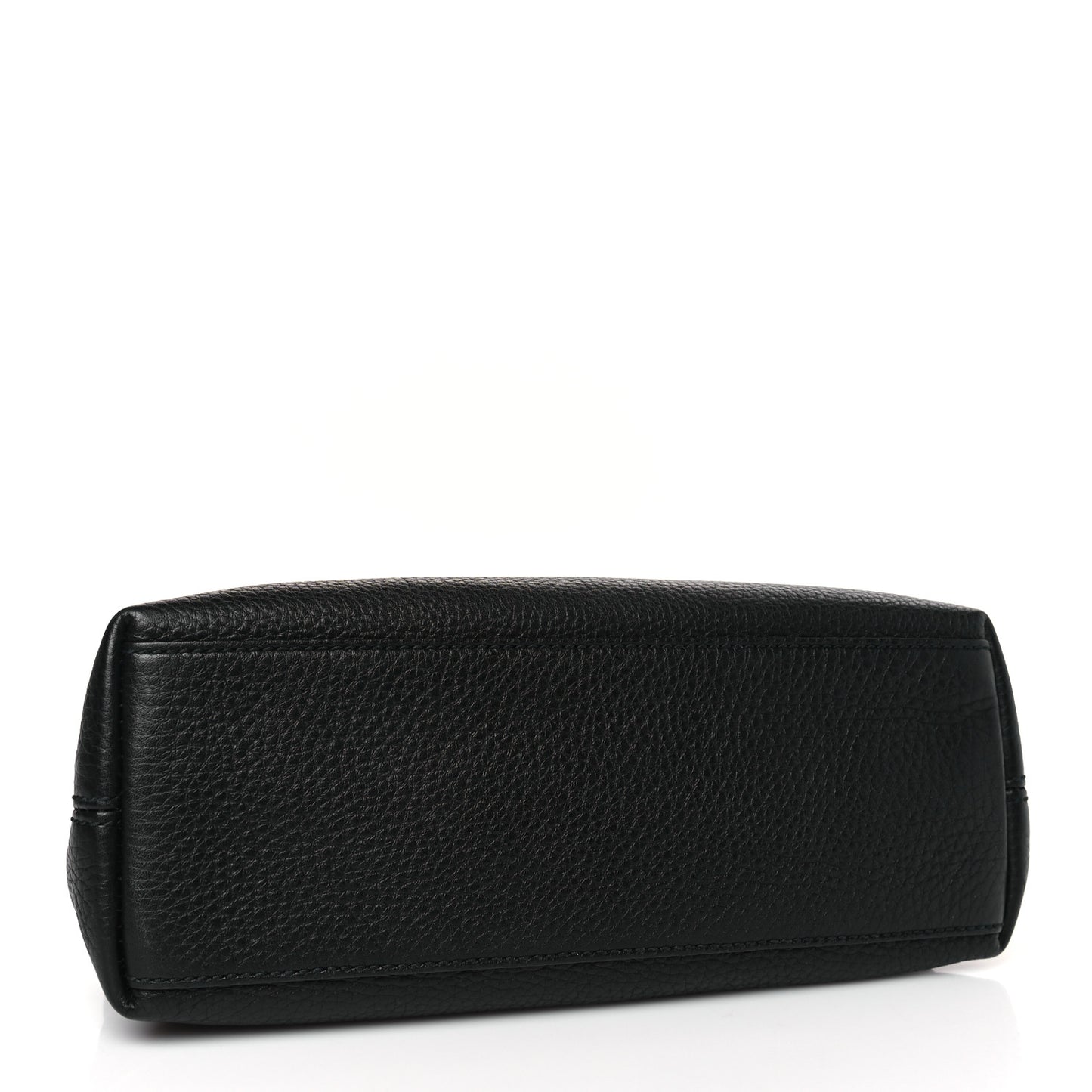 Pebbled Calfskin Small Soho Chain Shoulder Bag Black