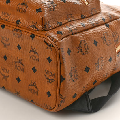 MCM Visetos Small Stark Backpack Cognac 8 of 8